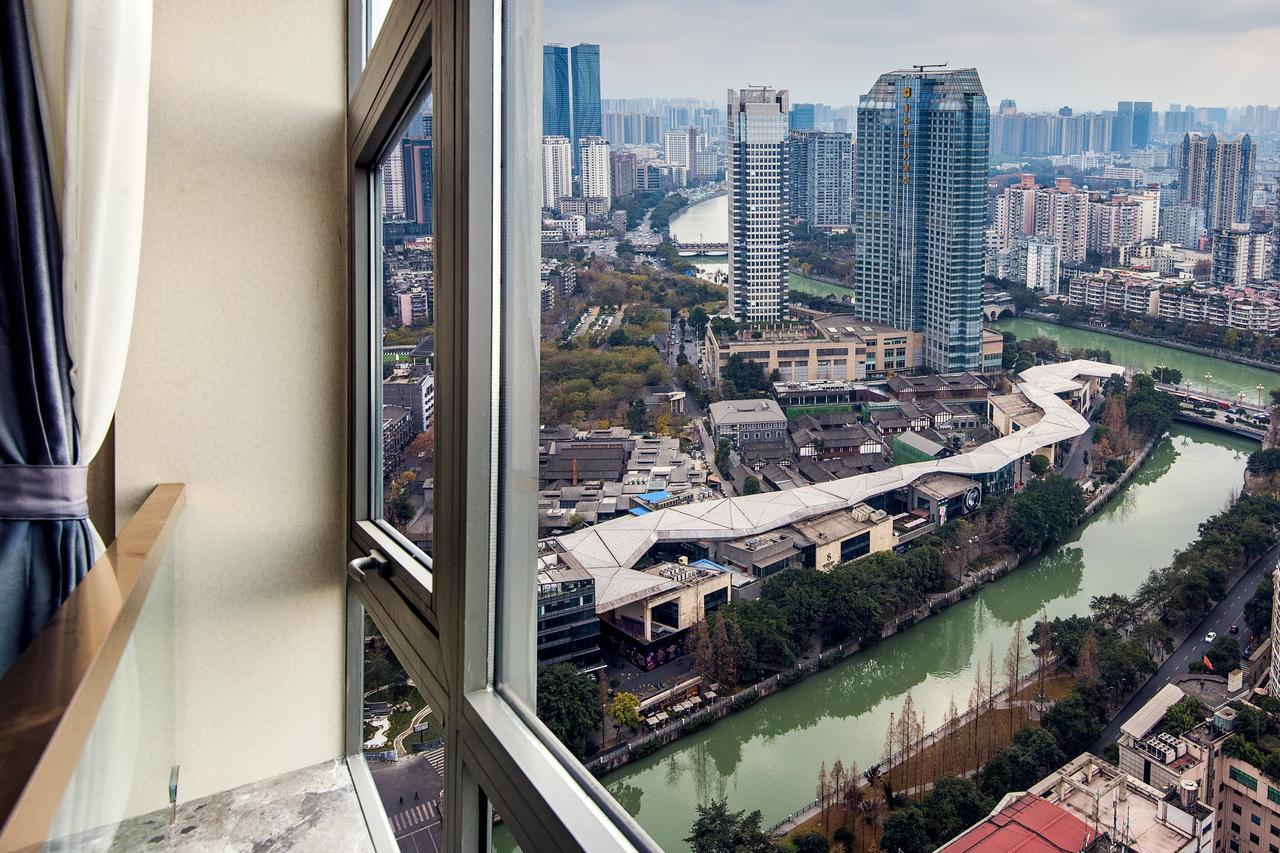 Chengdu Cloud Service Apartment Chunxi Taikoo Branch Exterior foto