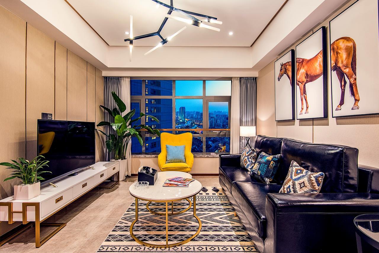 Chengdu Cloud Service Apartment Chunxi Taikoo Branch Exterior foto